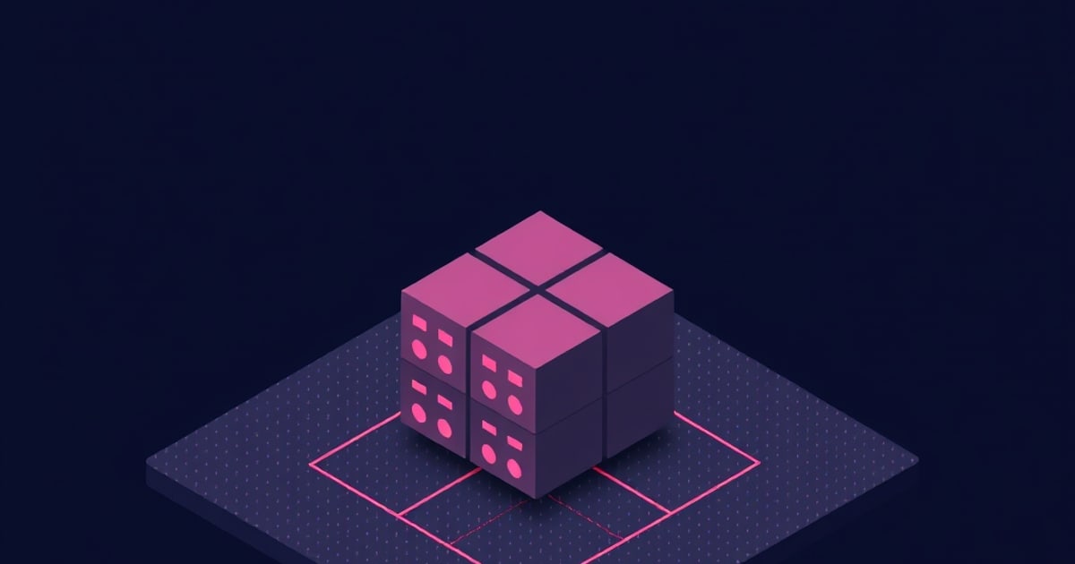 Isometric illustration of three Proxmox VE nodes joined by a dedicated Corosync ring network, with a QDevice witness box casting a tie-breaking vote