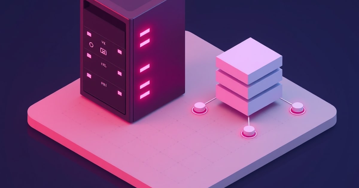 Isometric illustration of a three-node Proxmox VE cluster migrating virtual machines away from a VMware ESXi host over a network fabric