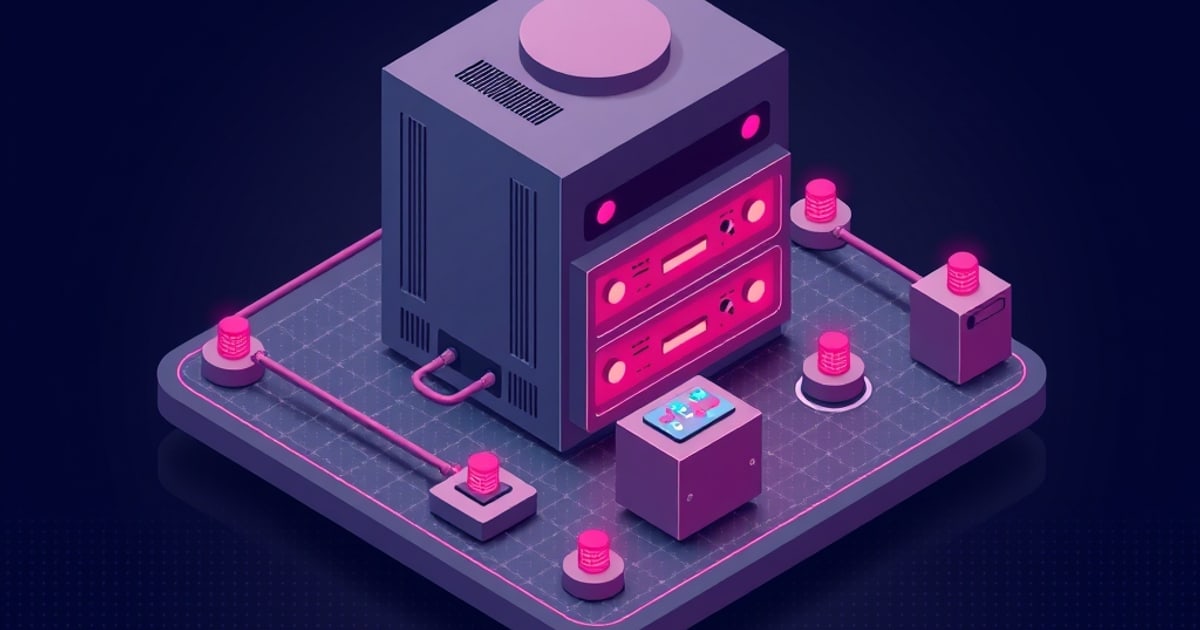 Isometric illustration of a Proxmox host showing mirrored ZFS boot drives, a pool of zvols backing virtual machine disks, and ARC memory